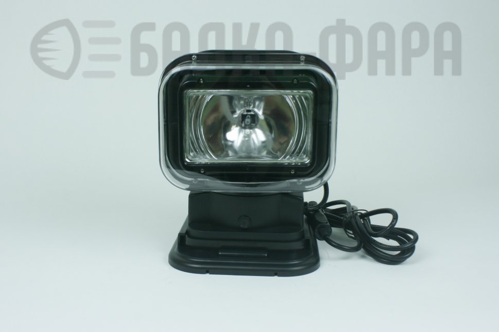 Ксеноновый фароискатель с ПДУ, черный 12V