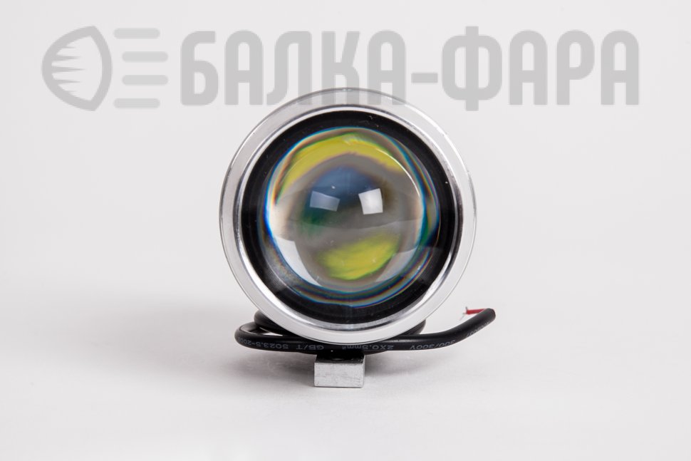 Фара-стробоскоп линзованная хром 60мм 10W SPOT