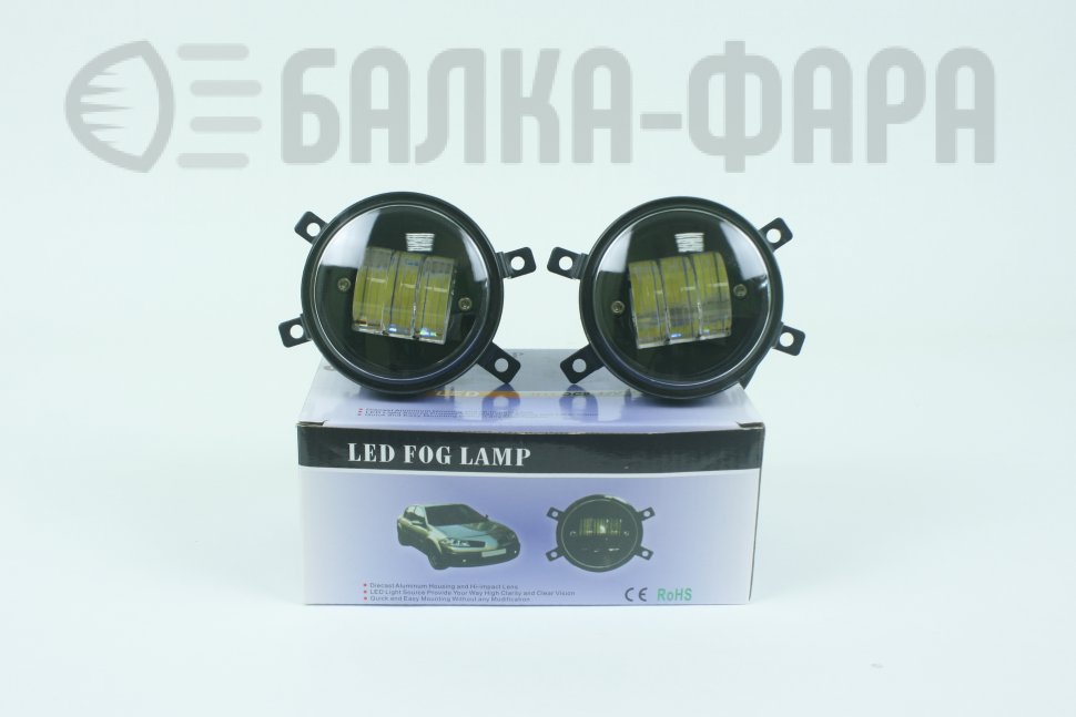 Фары светодиодные штатные птф Веста Форд 2шт белый+желтый