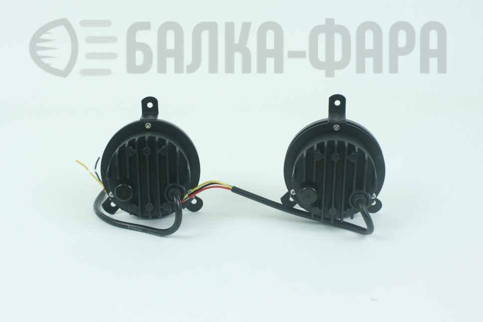 Фары светодиодные штатные птф Газель 2шт белый+желтый